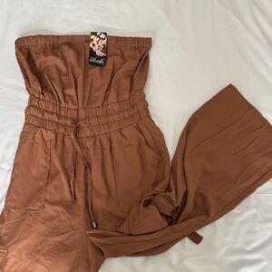 Blush Chocolate Brown Jumpsuit